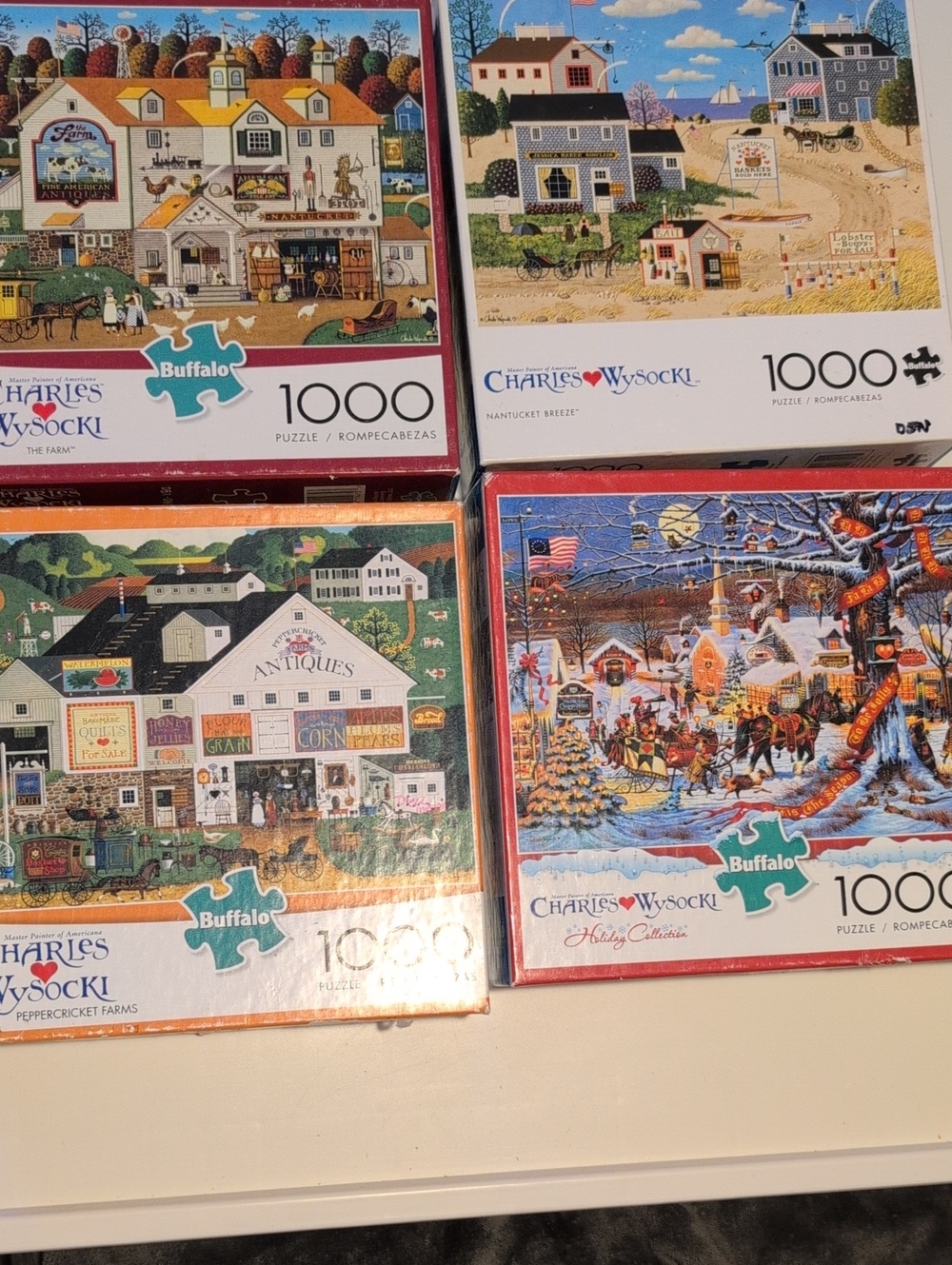 Buffalo Charles Wysocki 4-Pack Puzzle Box Set - Multicolor